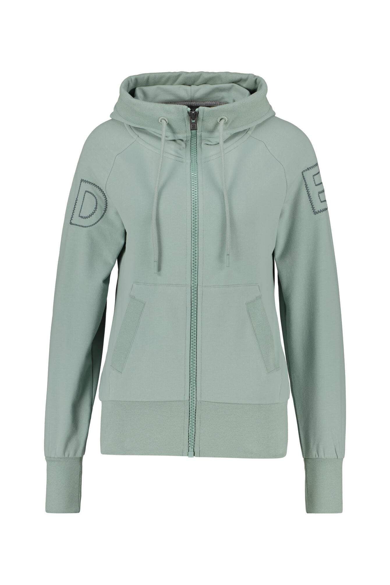Sweatjacke KAIRE aus Baumwolle - 8740-Soft Sage - Grün