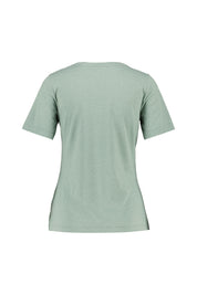 T-Shirt LIARA aus Baumwollmix - 8750-Soft Sage Mel. - Grün
