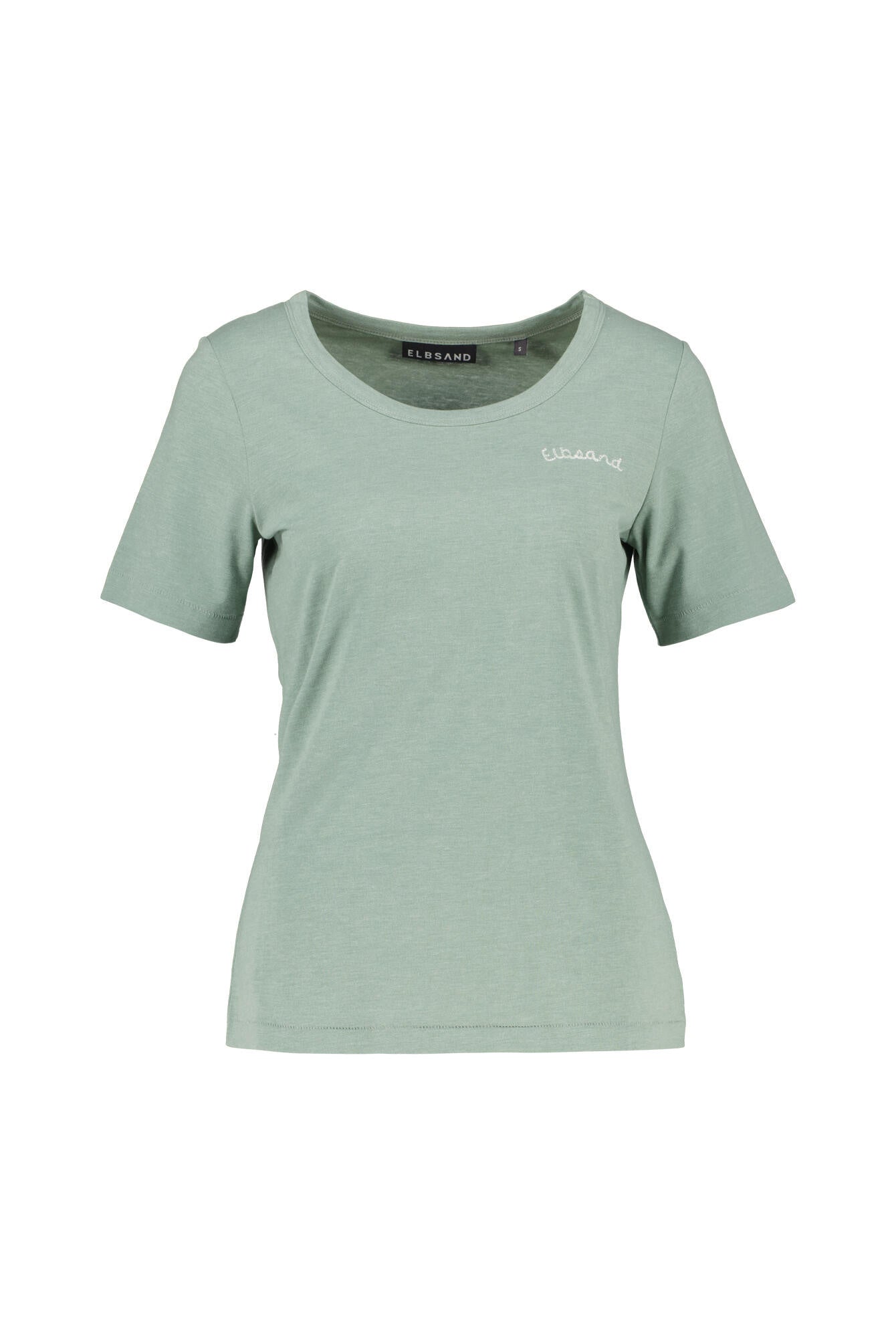 T-Shirt LIARA aus Baumwollmix - 8750-Soft Sage Mel. - Grün