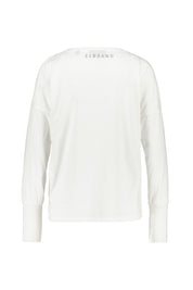 Langarmshirt ILDA aus Baumwollmix - 166025-Cloud White_multicolor - Weiß