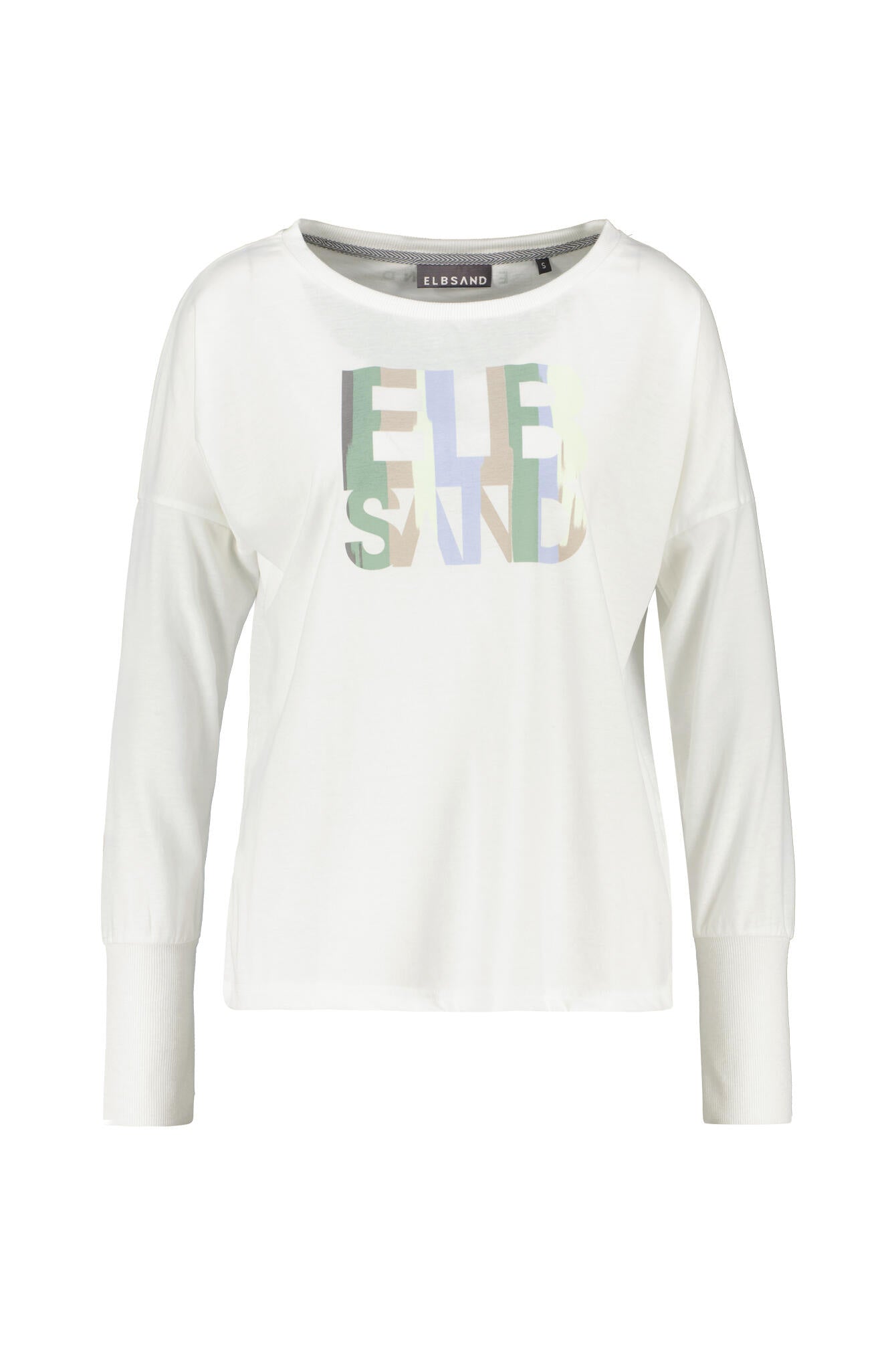 Langarmshirt ILDA aus Baumwollmix - 166025-Cloud White_multicolor - Weiß