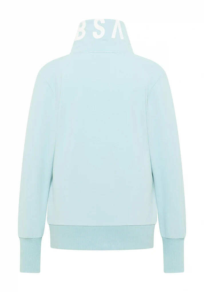 Sweatshirtjacke aus Baumwolle - 792-Blue Fog - Blau