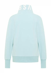 Sweatshirtjacke aus Baumwolle - 792-Blue Fog - Blau