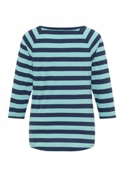 Langarmshirt CELIN aus Baumwollmix - 090-Coldwater + Cameo Stripe - Blau