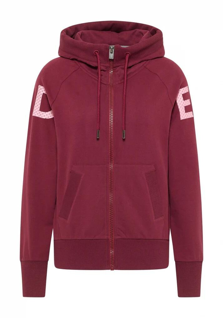 Sweatshirtjacke KALEA aus Baumwolle - 450-Ruby - Rot