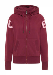 Sweatshirtjacke KALEA aus Baumwolle - 450-Ruby - Rot