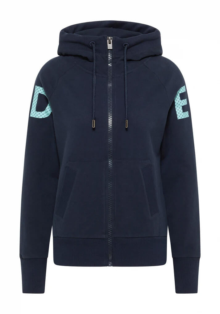Sweatshirtjacke KALEA aus Baumwolle - 78711-Coldwater_cameo - Blau