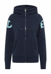 Sweatshirtjacke KALEA aus Baumwolle - 78711-Coldwater_cameo - Blau