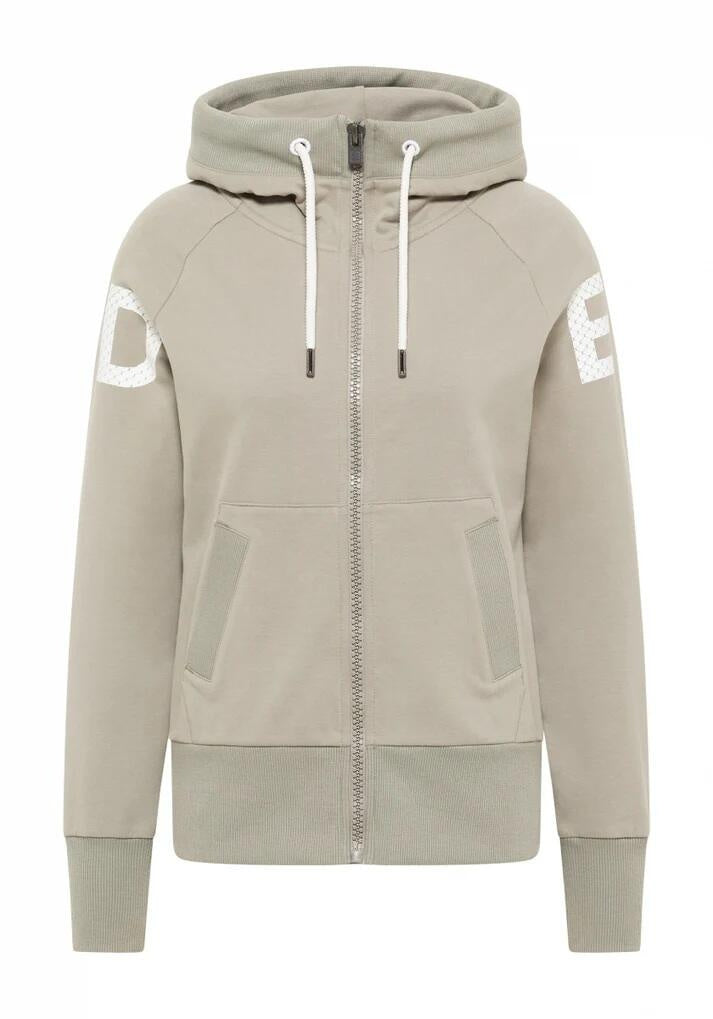 Sweatshirtjacke KALEA aus Baumwolle - 926-Pale Fern - Grün