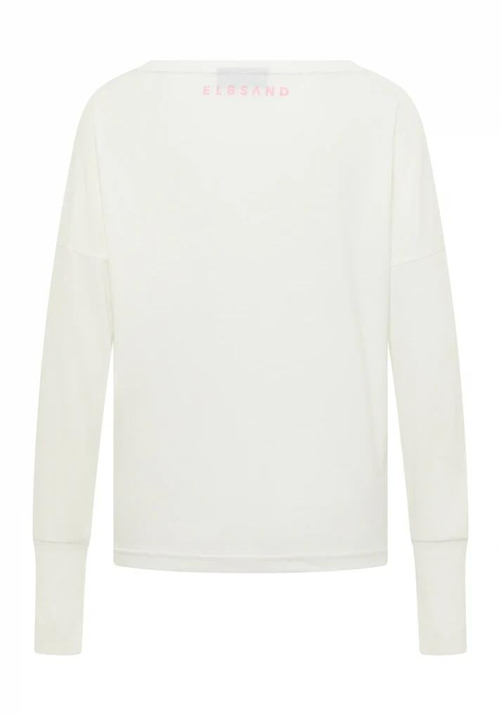 Langarmshirt IRUNA aus Baumwollmix - 16613-Cloud White_multi color - Weiß