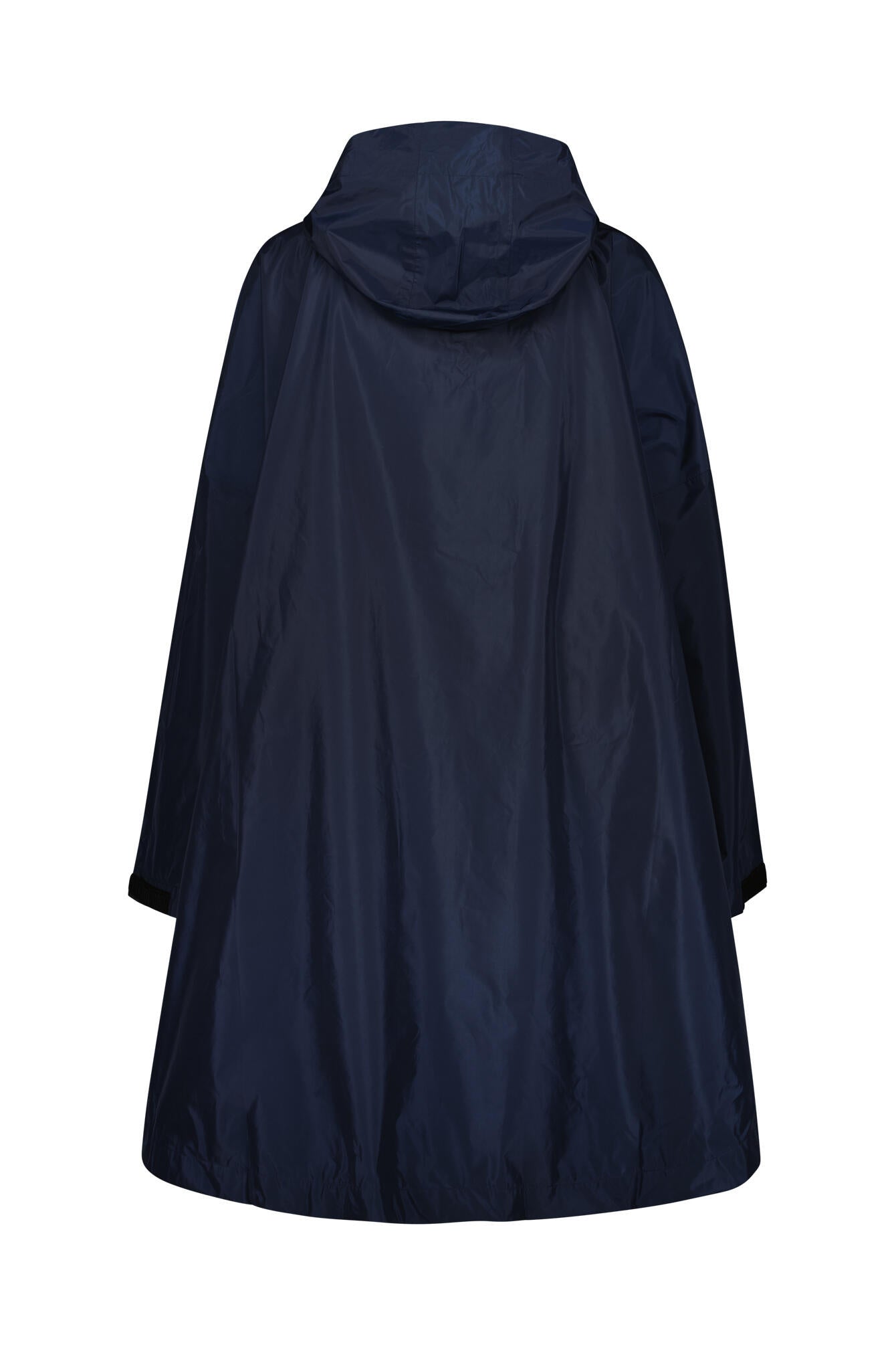 Oversized Regenmantel - solid navy - Blau