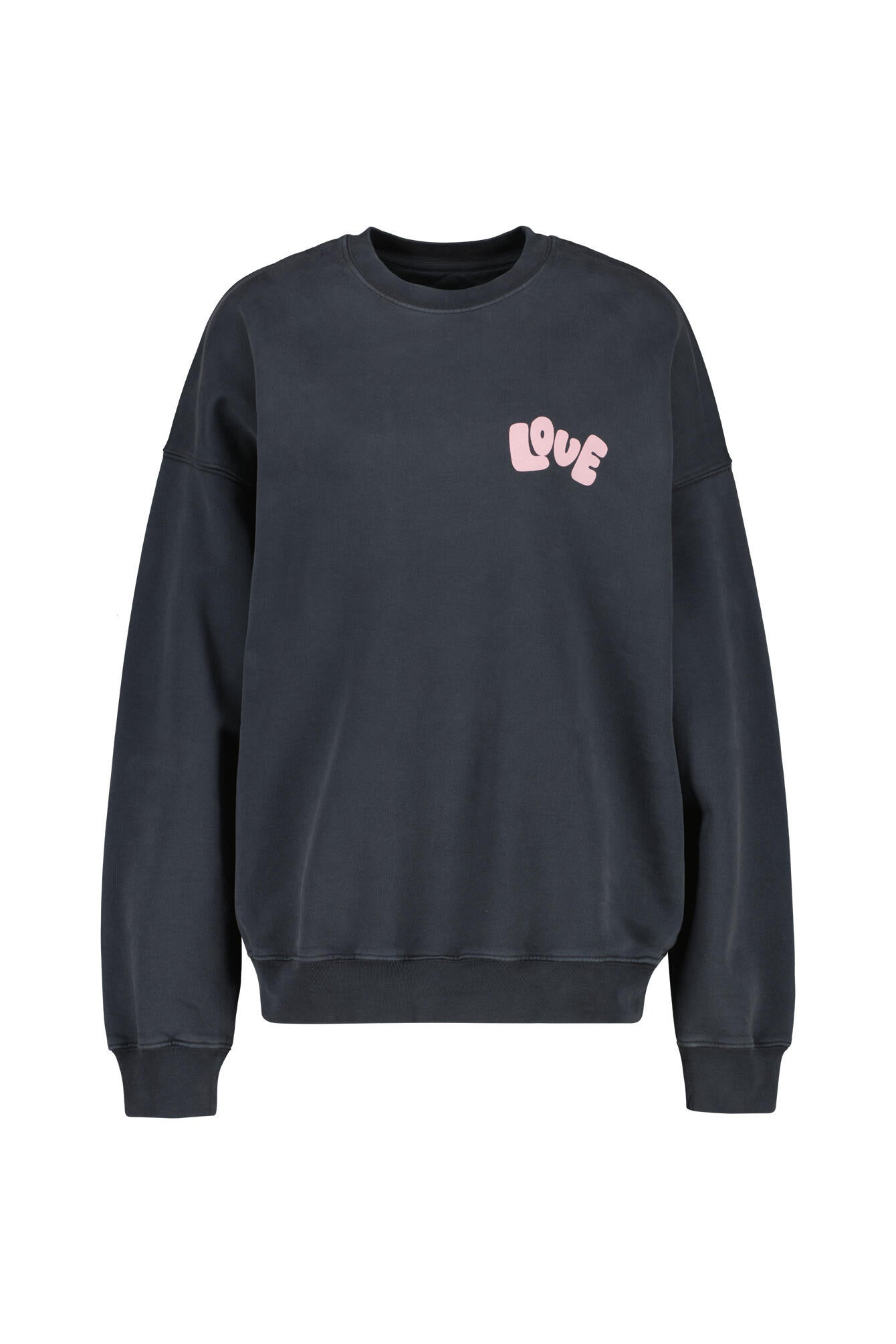 Sweatshirt aus Bio-Baumwolle - 999-VINTAGE BLACK - Grau