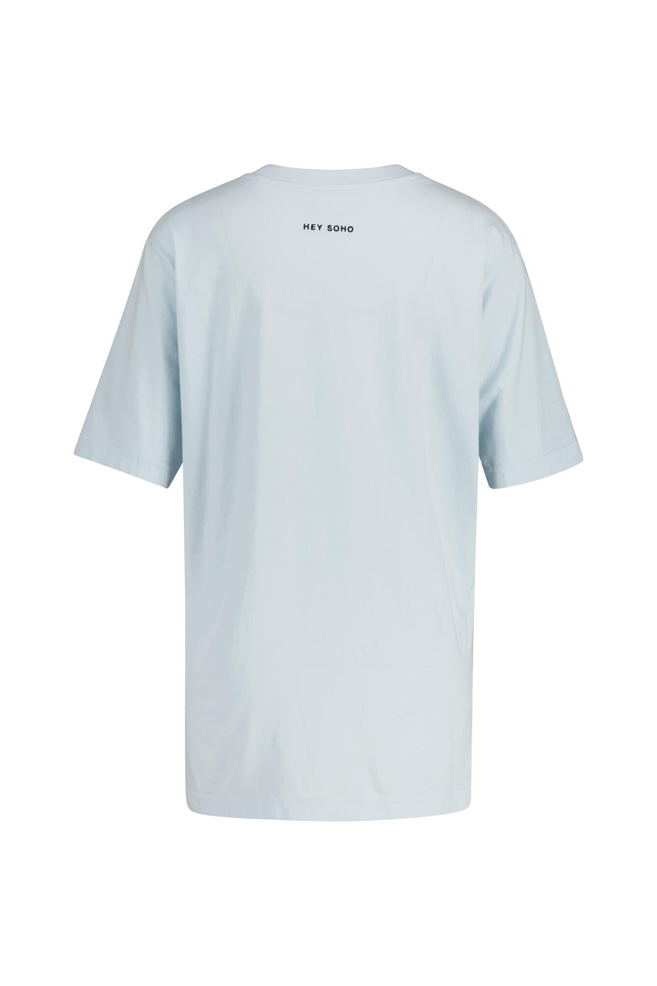 T-Shirt aus Baumwolle - 310-CLOUDY BLUE - Blau