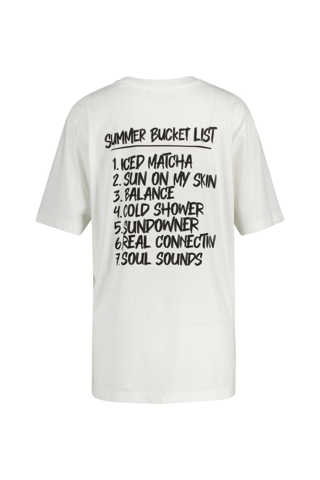T-Shirt aus Baumwolle mit Backprint - 000-WHITE - Weiß
