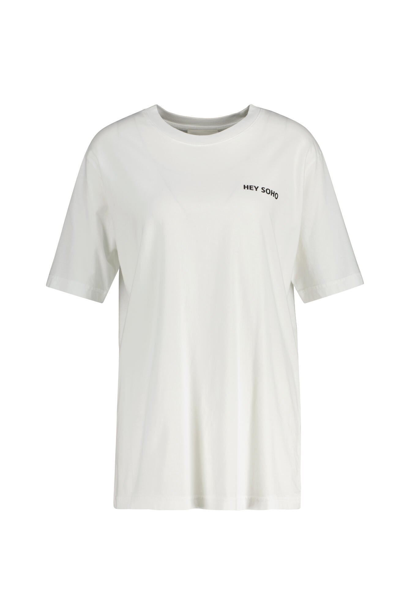 T-Shirt aus Baumwolle mit Backprint - 000-WHITE - Weiß