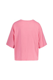 T-Shirt aus Baumwolle - 730-HOT PINK - Pink