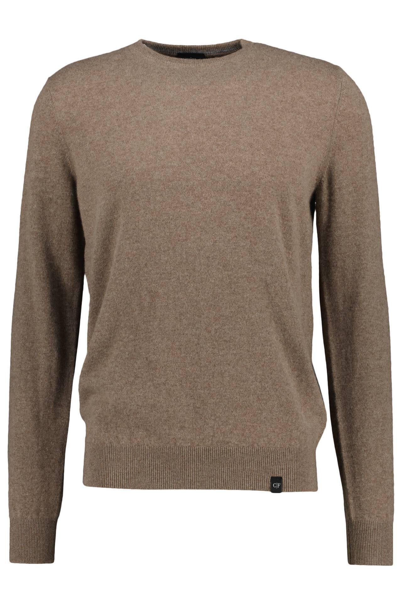 Strickpullover aus Kaschmir - 204 TAUPE MEL. - Braun