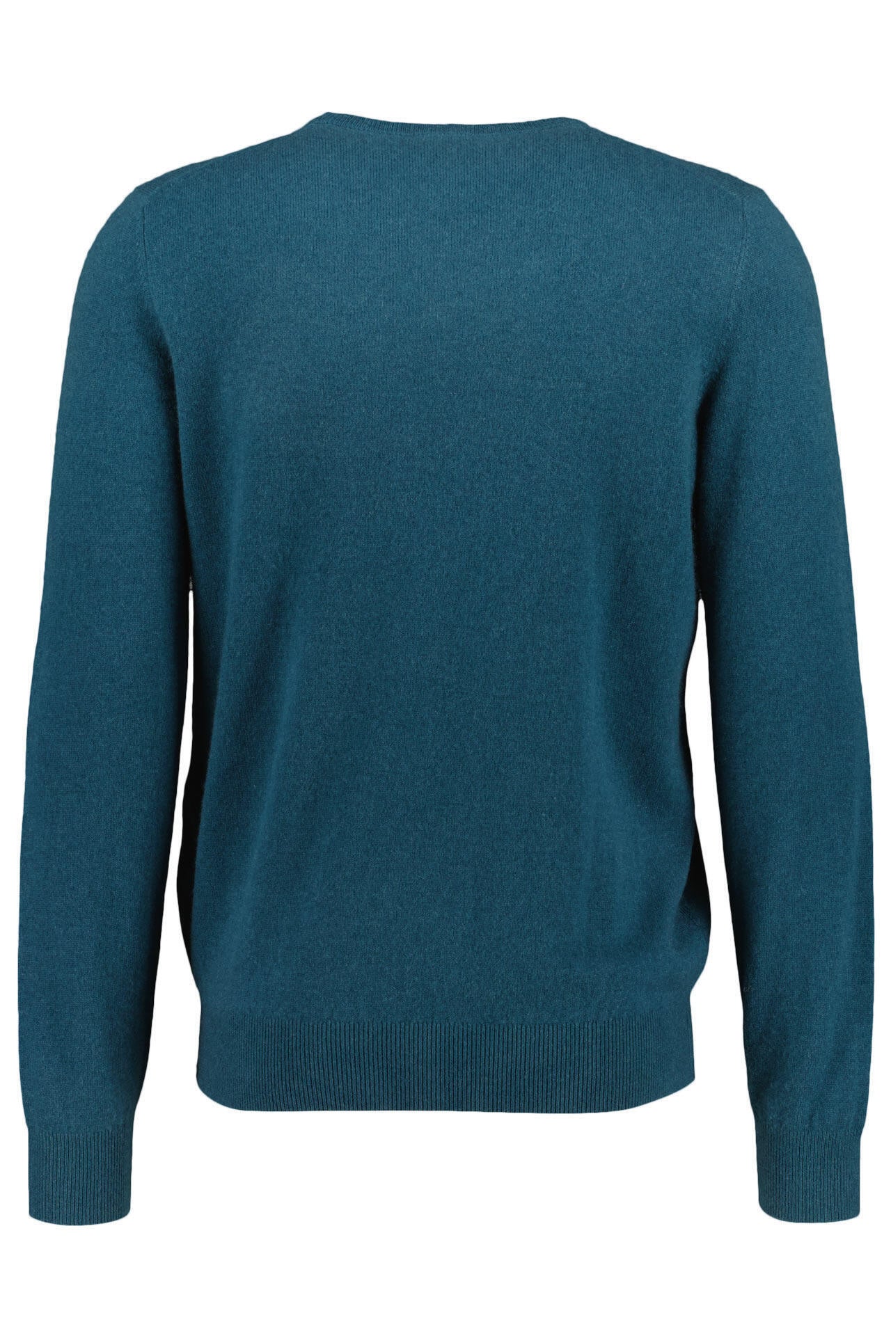 Strickpullover aus Kaschmir - 505 DEEP TEAL MEL. - Blau
