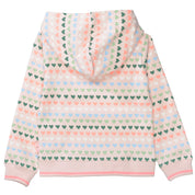 Sweatjacke - 426 PEARL ROSE AOP - Rosa