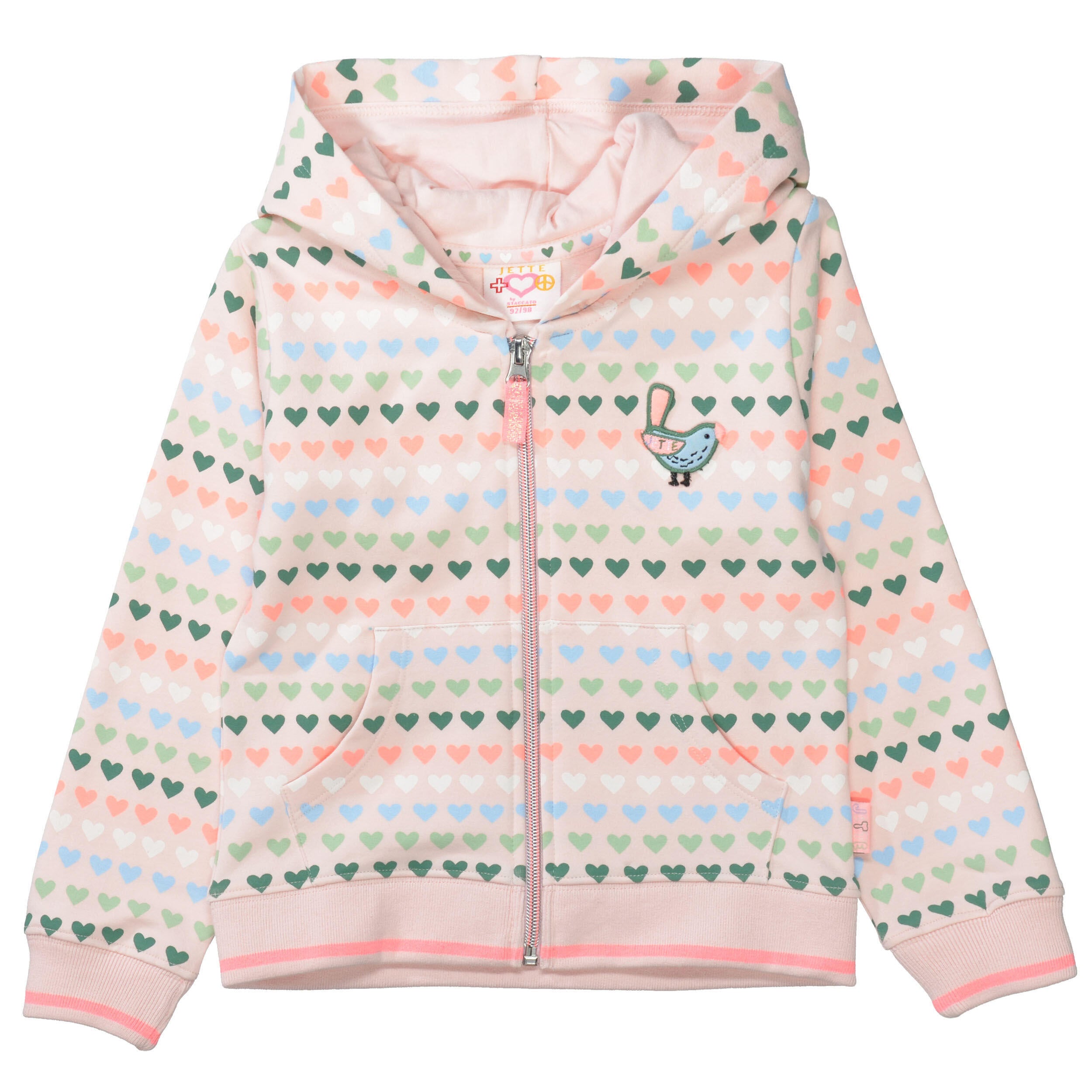 Sweatjacke - 426 PEARL ROSE AOP - Rosa