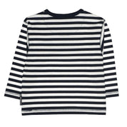 Langarmshirt gestreift - 600 DARK NAVY STRIPE - Weiß | Blau