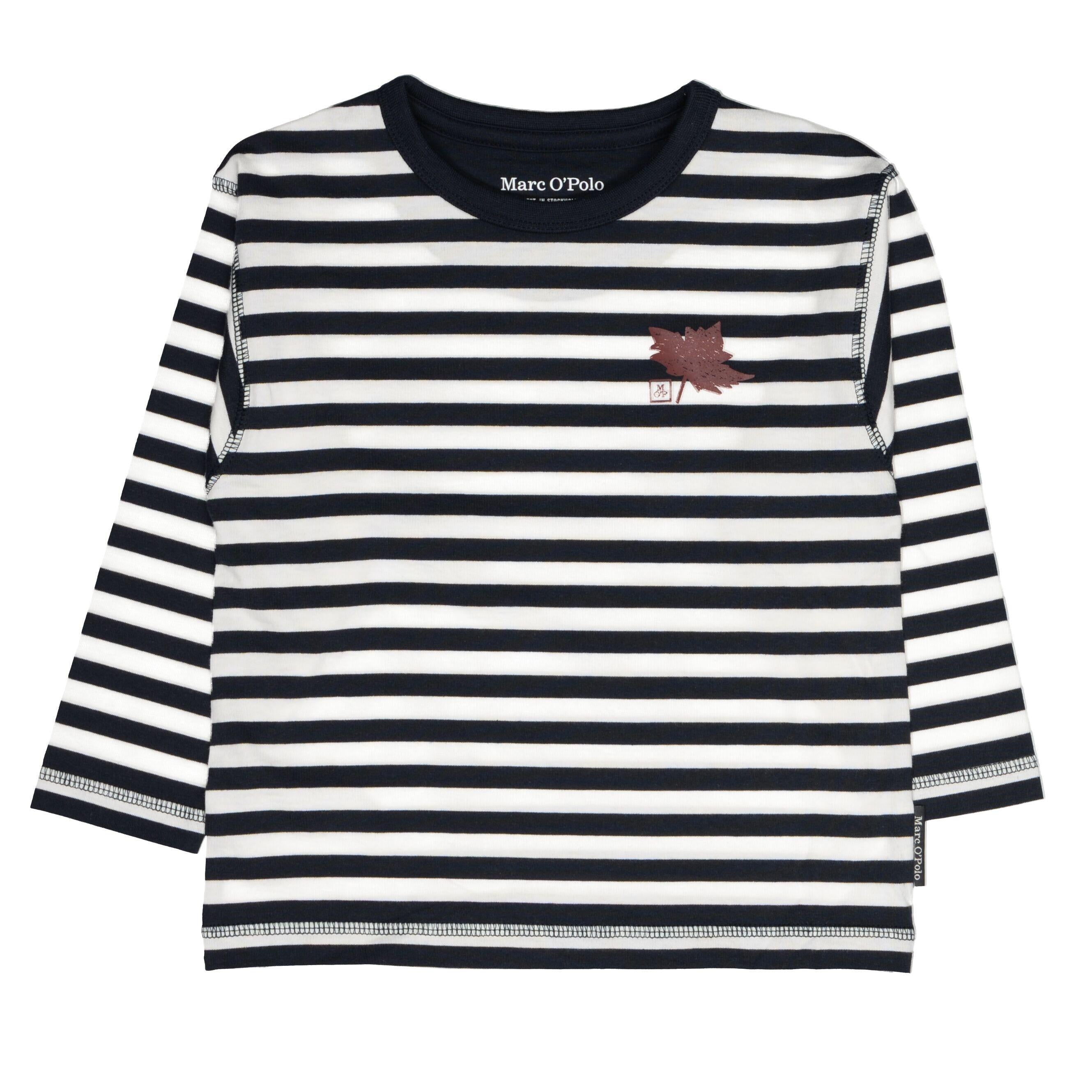 Langarmshirt gestreift - 600 DARK NAVY STRIPE - Weiß | Blau