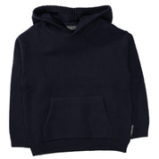 Strick-Kapuzenpullover - 600 DARK NAVY - Blau