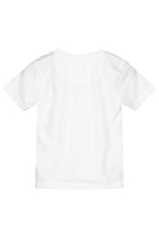 T-Shirt mit Logoprint - 111 WHITE COTTON - Weiß