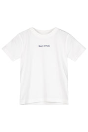 T-Shirt mit Logoprint - 111 WHITE COTTON - Weiß