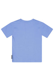 T-Shirt mit Logoprint - 618 MID BLUE - Blau