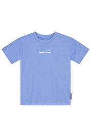 T-Shirt mit Logoprint - 618 MID BLUE - Blau