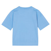 T-Shirt mit Logoprint - 618 MID BLUE - Blau