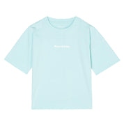 T-Shirt mit Logoprint - 630 LIGHT BLUE - Blau