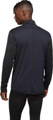 Longsleeve mit half Zip - 001-PERFORMANCE BLACK - Schwarz