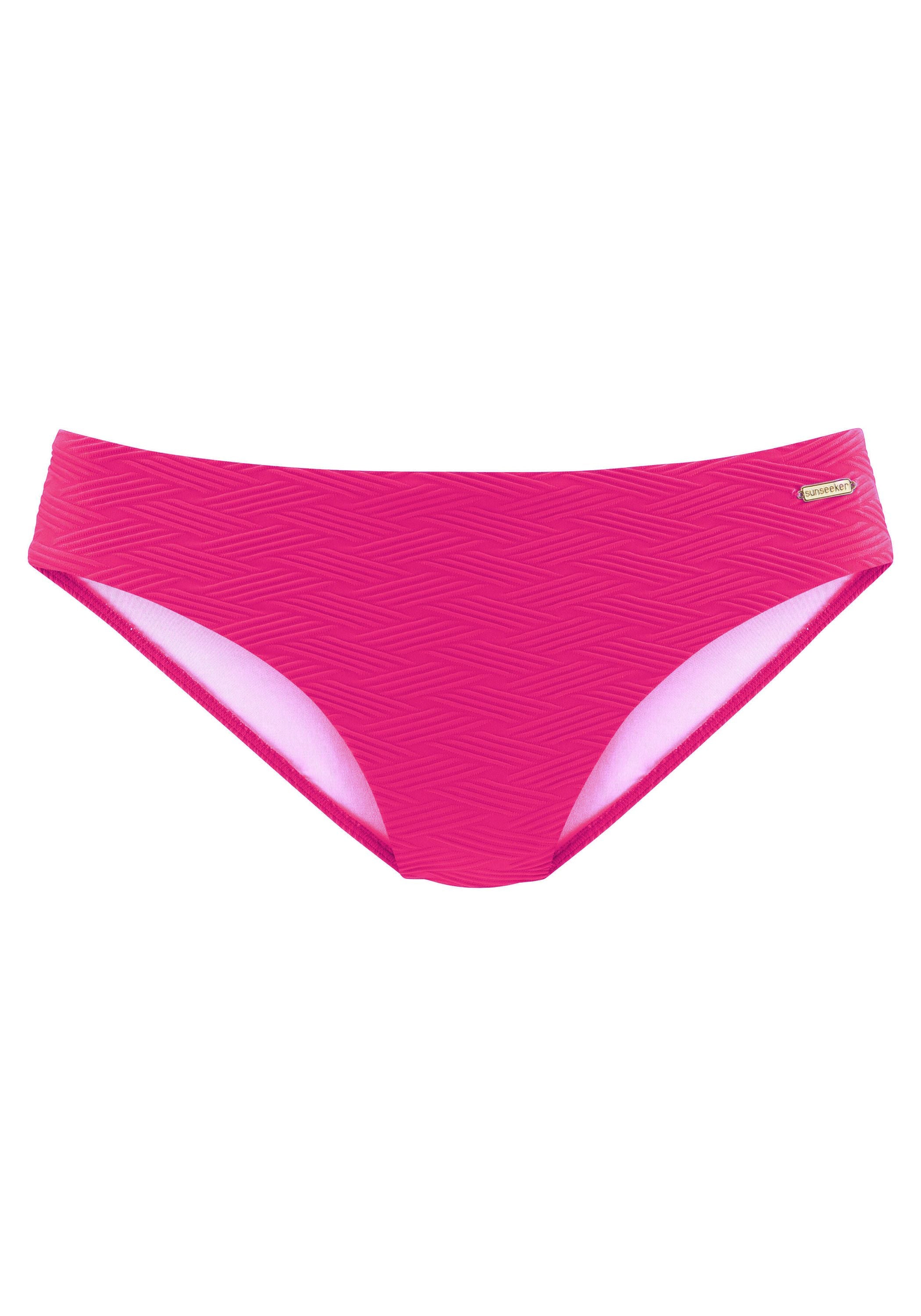 Bikini-Slip gemustert - 776-pink - Pink