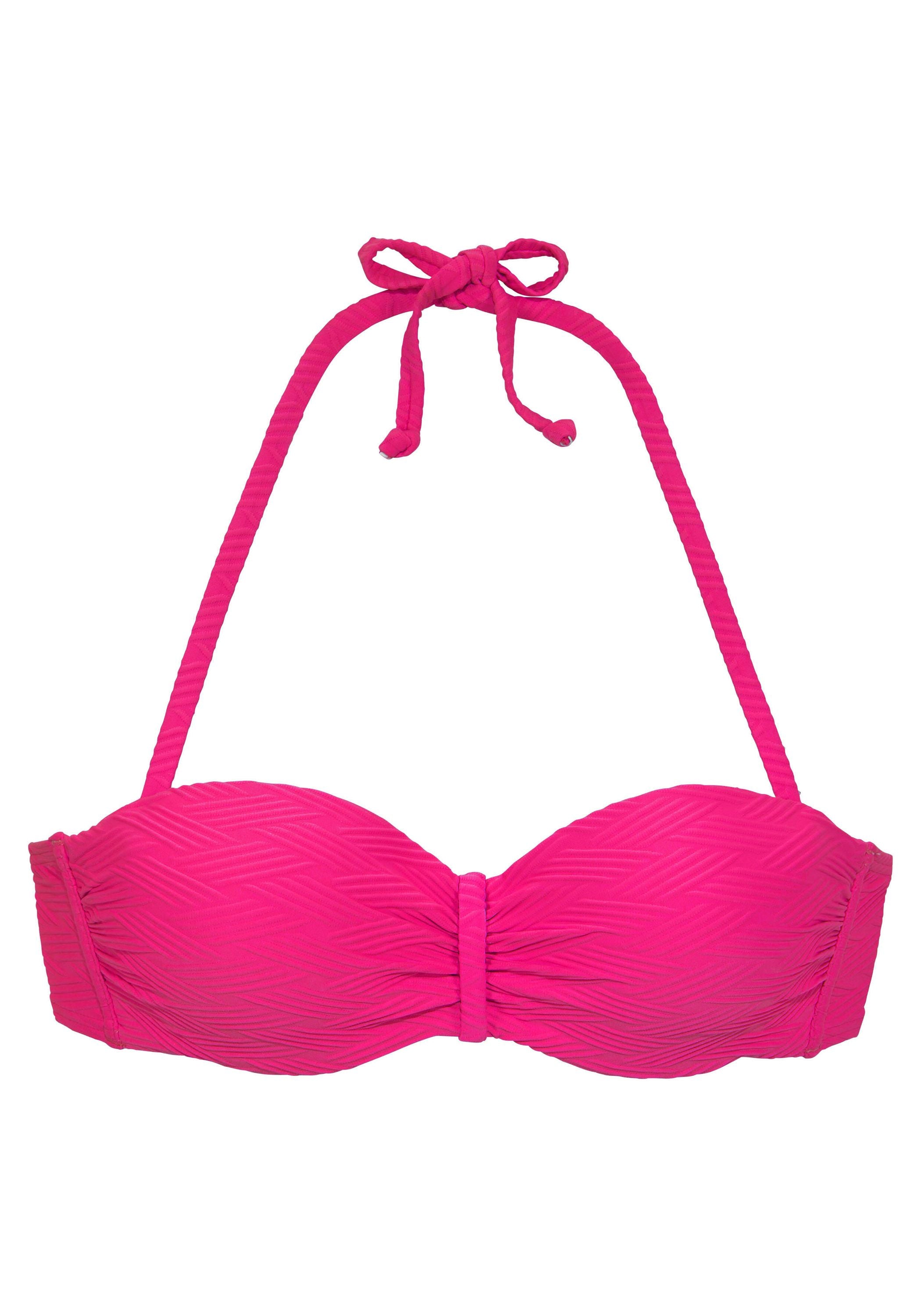 Bikini-Top mit Bügel - 776-pink - Pink