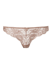 Tanga mit Spitze - 4744-sand - Beige