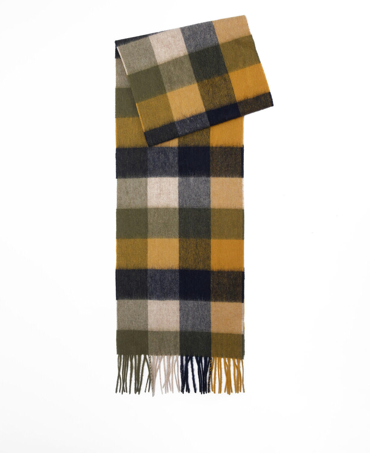 Schal TATTER aus Schafswolle - TN16-Forest - Grün