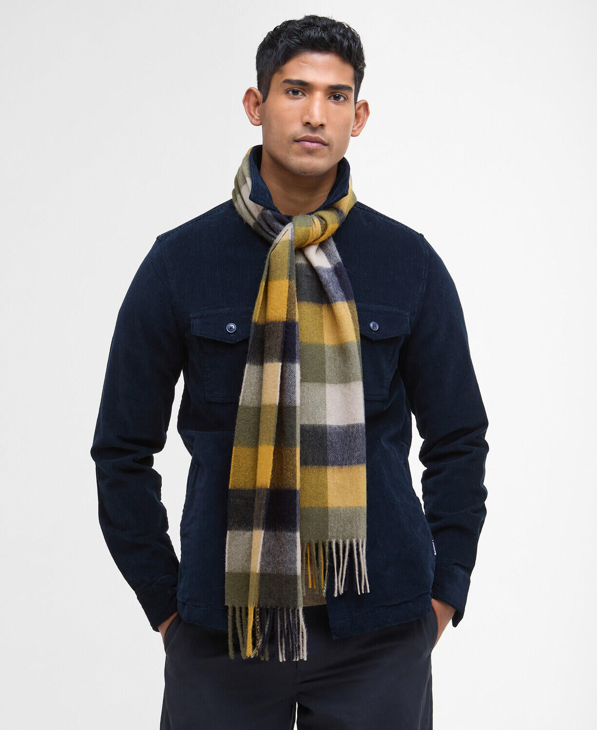 Schal TATTER aus Schafswolle - TN16-Forest - Grün