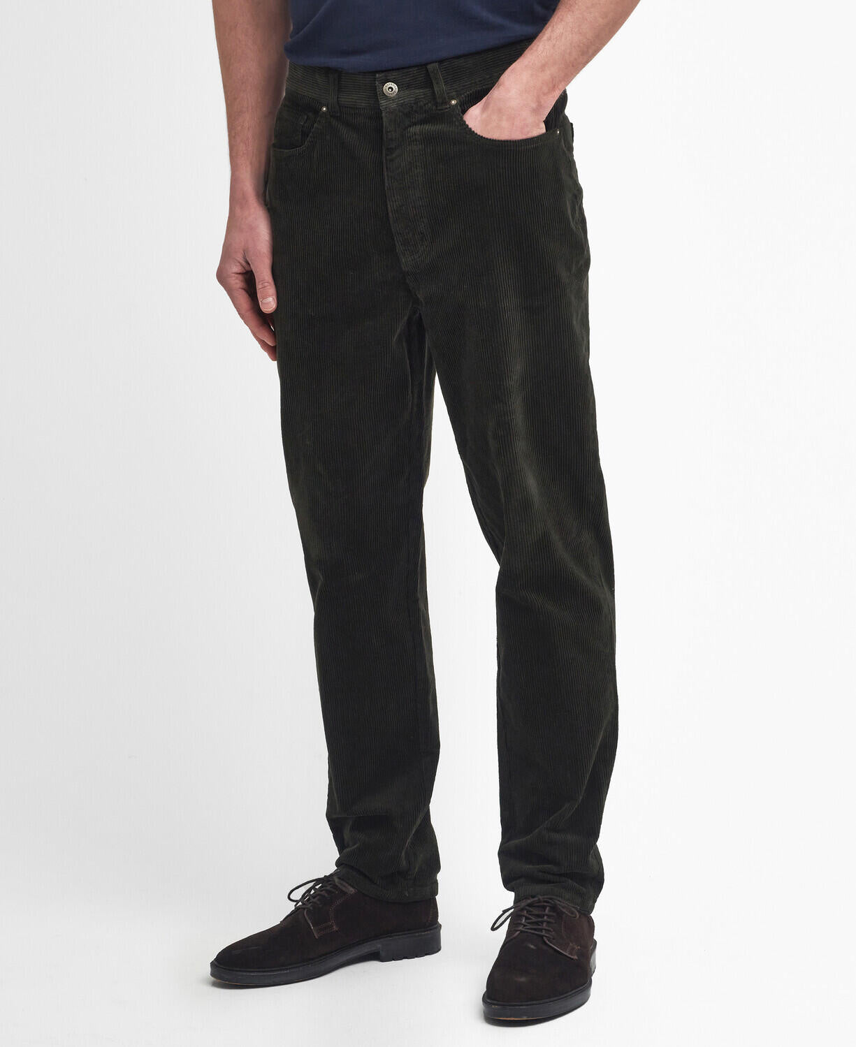 Hose Stretch Cord Regular Fit - GN91-Forest - Grün