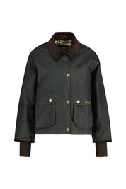 Wachsjacke CROP BEADNELL - SG51-Sage/An - Grün