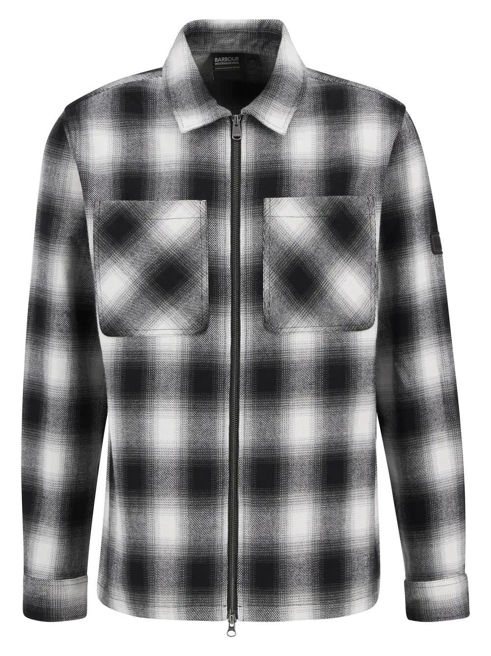 Overshirt CARLISTE TARTAN - BK11-Black - Grau