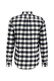 Flanellhemd Tailored Fit - BK11-Black - Schwarz