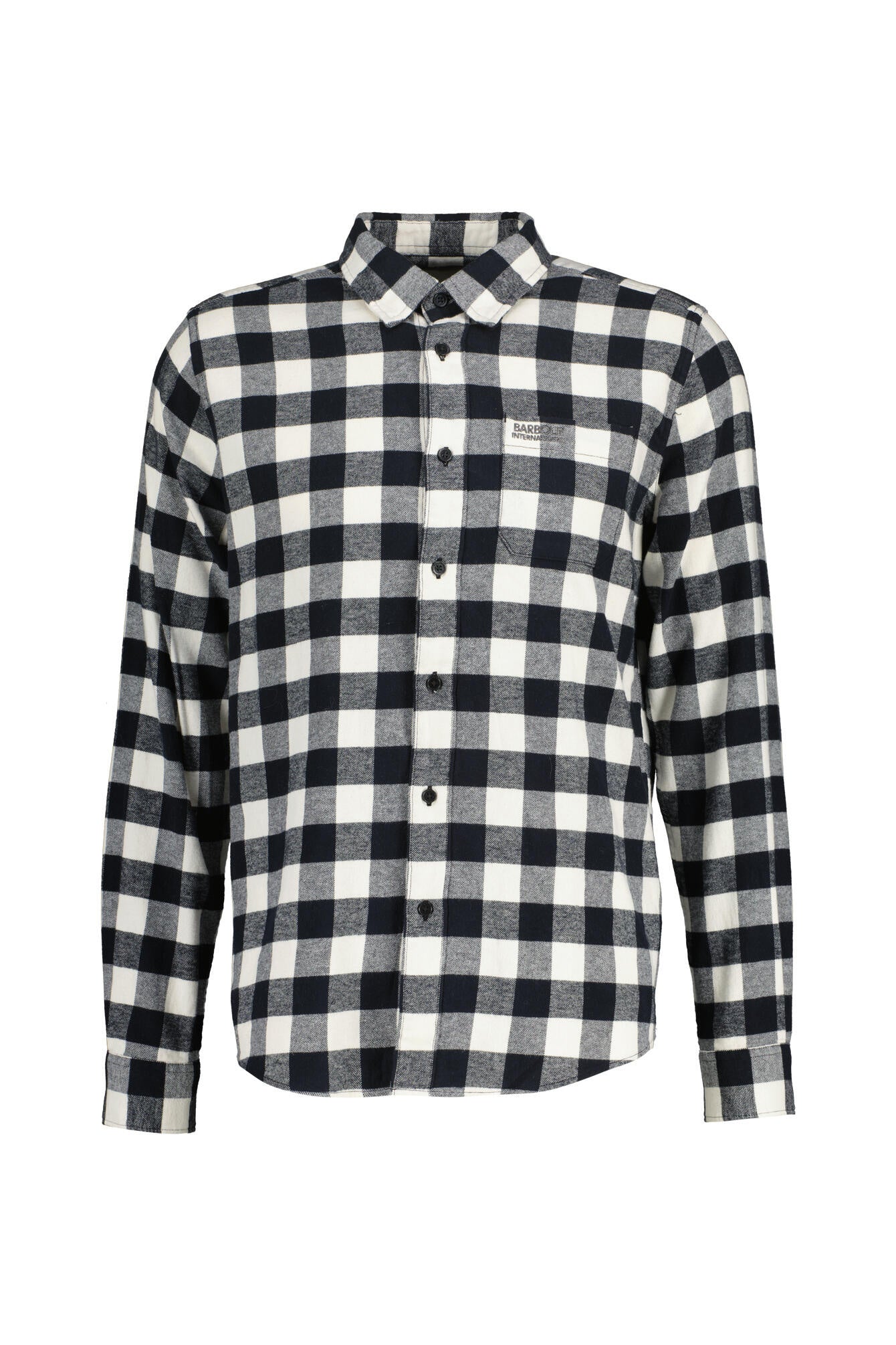 Flanellhemd Tailored Fit - BK11-Black - Schwarz