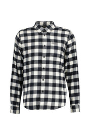 Flanellhemd Tailored Fit - BK11-Black - Schwarz