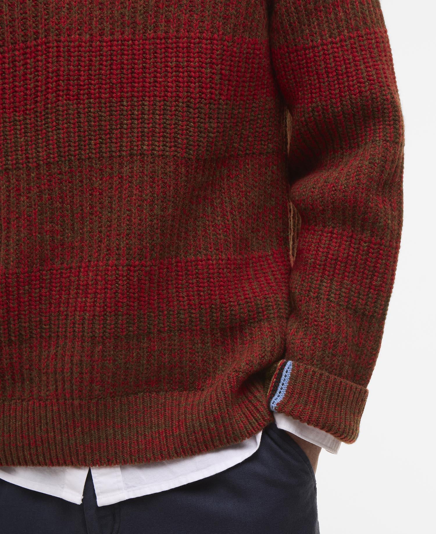 Barbour x Paul Smith Strickpullover - RE64-Rosette - Rot