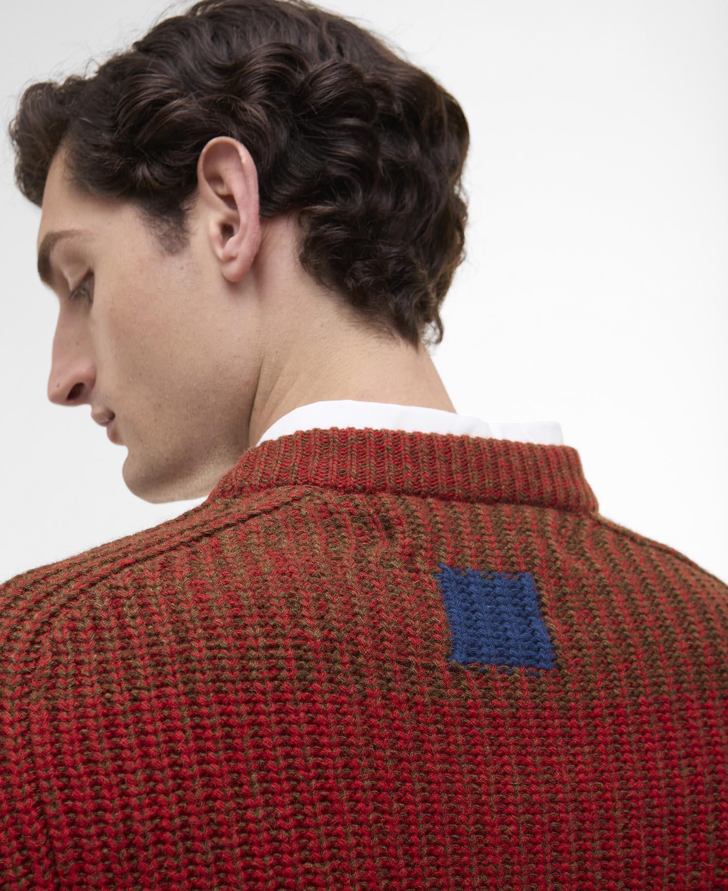 Barbour x Paul Smith Strickpullover - RE64-Rosette - Rot