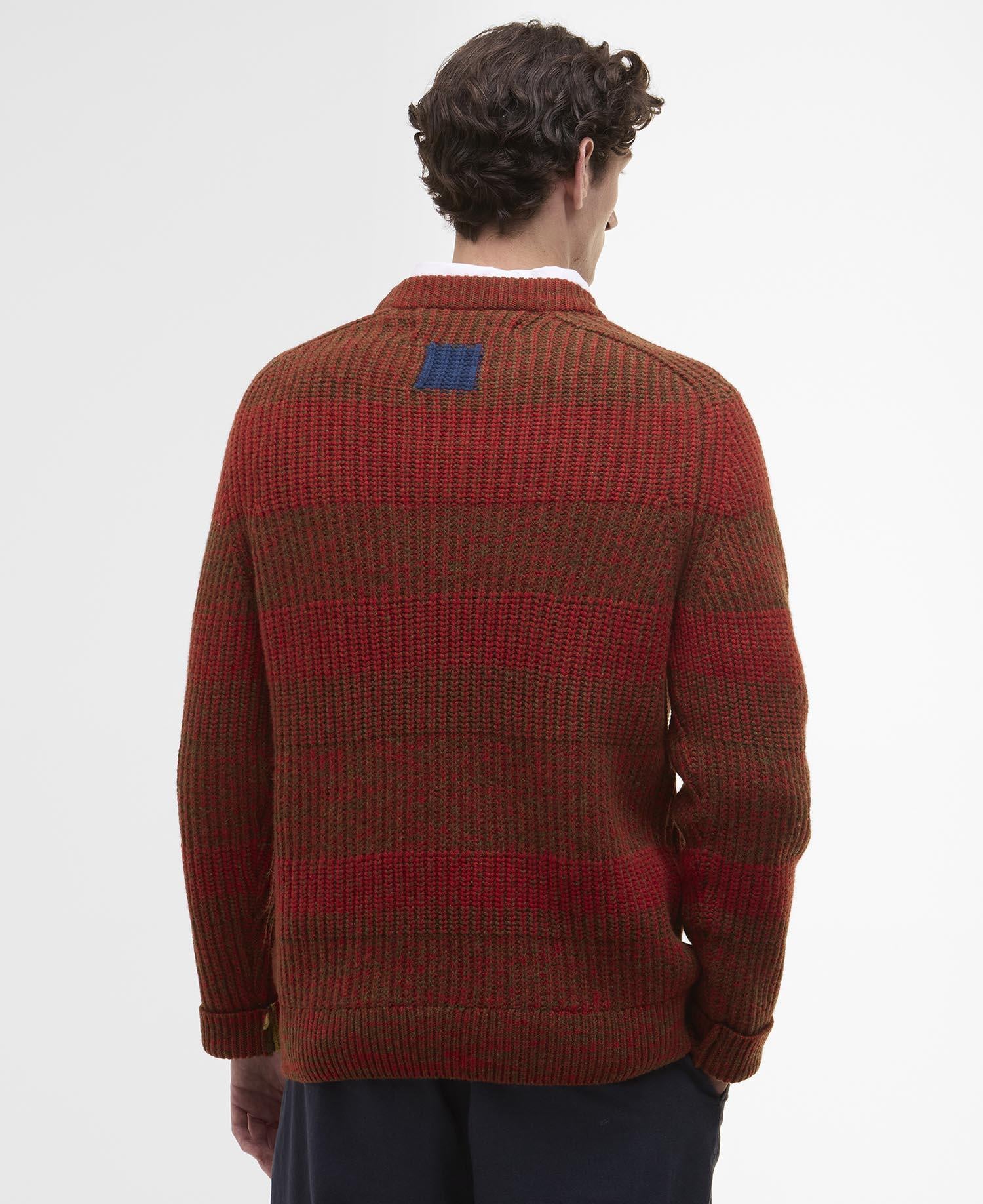 Barbour x Paul Smith Strickpullover - RE64-Rosette - Rot