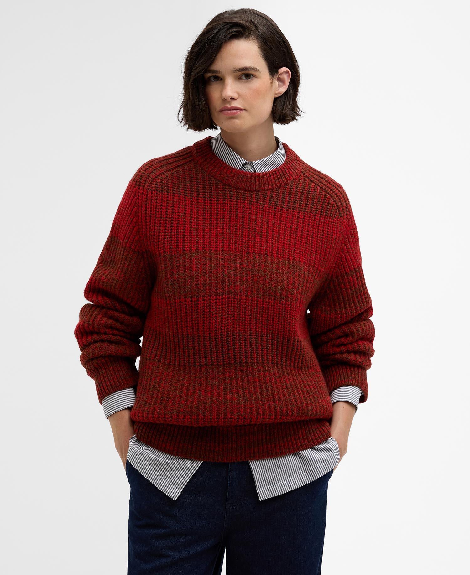 Barbour x Paul Smith Strickpullover - RE64-Rosette - Rot