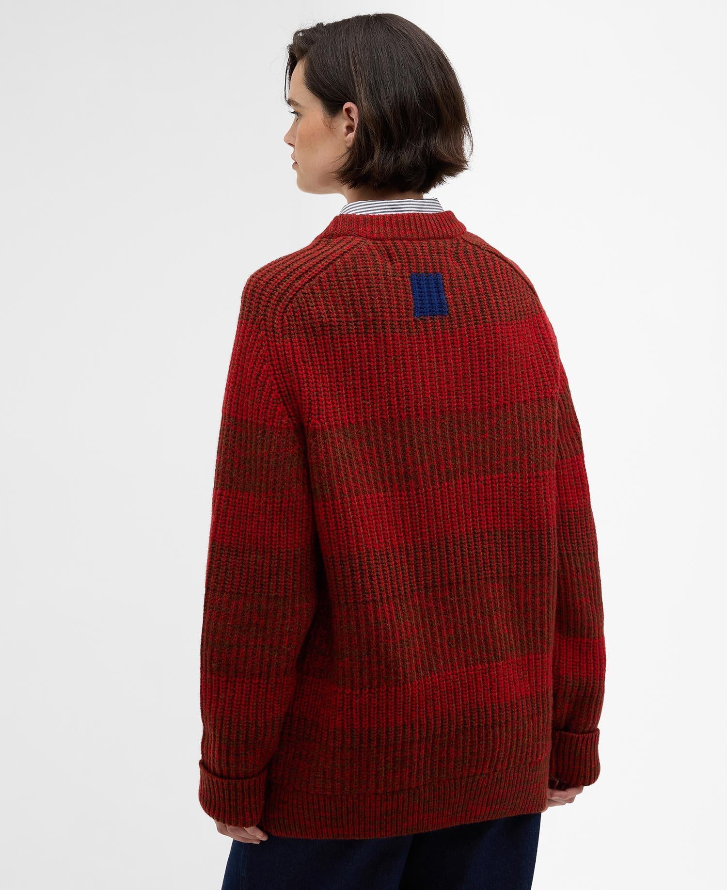 Barbour x Paul Smith Strickpullover - RE64-Rosette - Rot